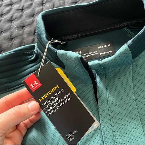 Men's NWT Under Armour Storm Daytona Golf 1/2 Zip Pullover Size Medium - Picture 11 of 14